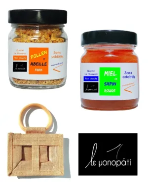 Duo Pollen Bio et Miel de Sapin Le Monopati 1R