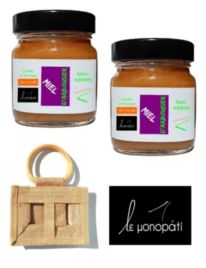 Duo miel grec d'arbousier Le Monopati