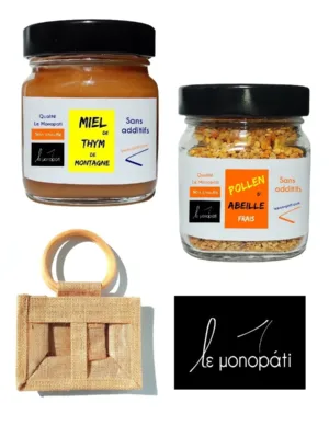 Duo Pollen frais et miel de thym Le Monopati
