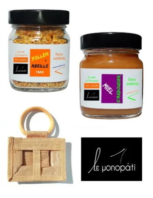 Duo Pollen d'Abeille Frais Miel d'Arbousier Le Monopati