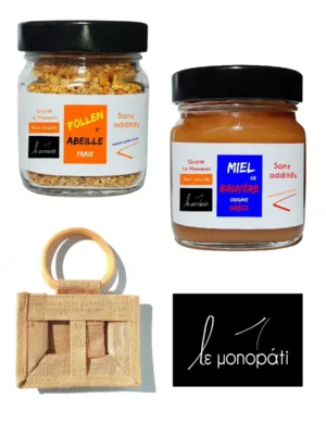 Duo Miel de Bruyère Pollen d'Abeille Congelé Le Monopati