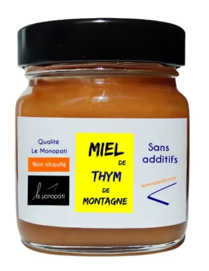 Miel de Thym de Montagne Le Monopati 250g