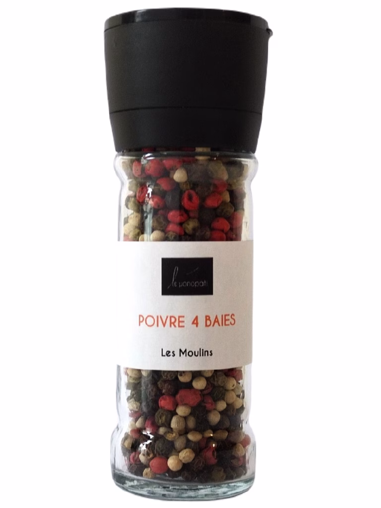 Poivre 4 Baies Les Moulins Le Monopati 50g